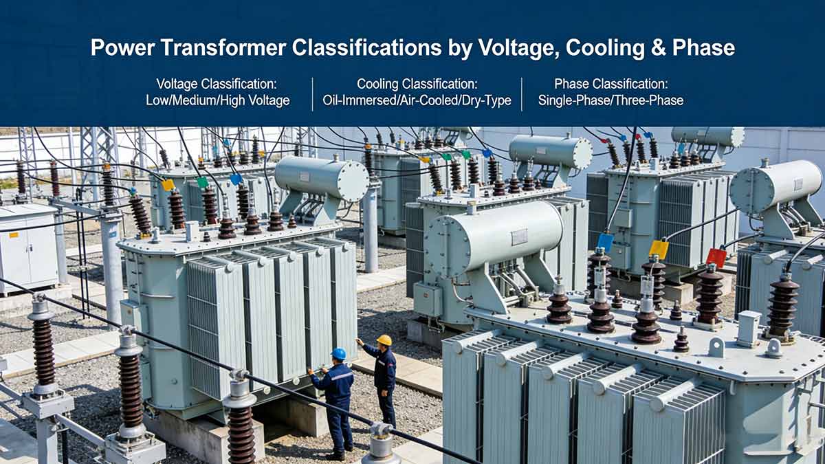 What Are the Power Transformer Classifications by Voltage, Cooling & Phase? 3 Power-Transformer-Classifications-3